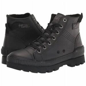 Black Lace-Up Ankle Boots